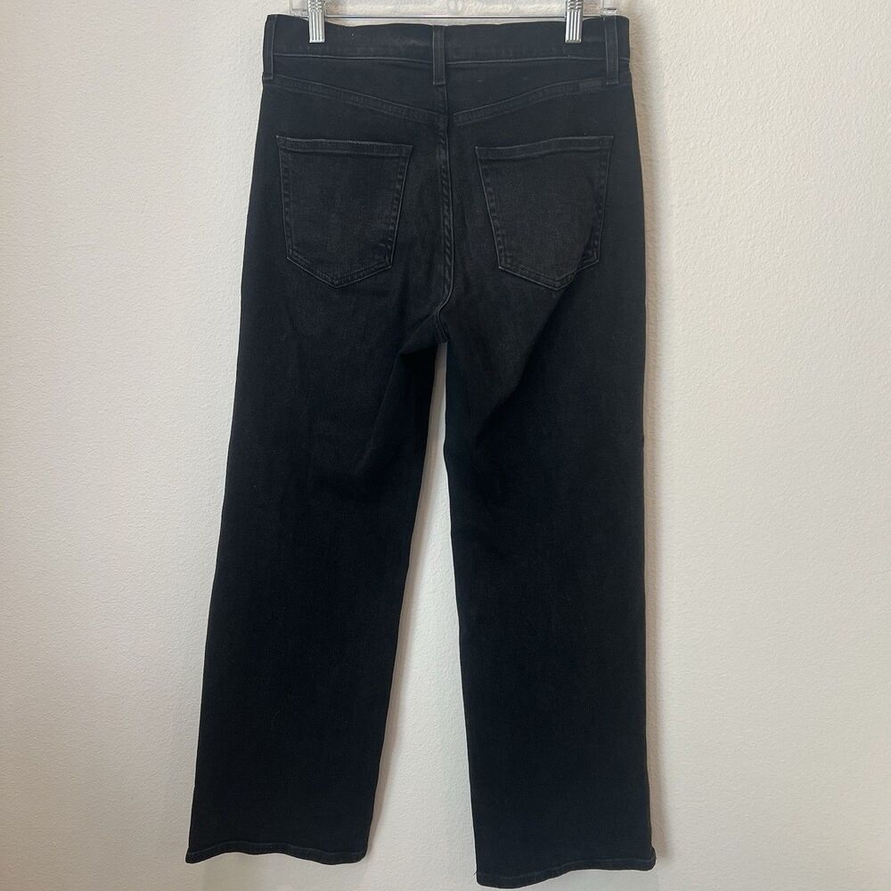 AYR The Secret Sauce High Rise Wide Straight Jeans Date Night Black Wash 28S - Picture 3 of 8